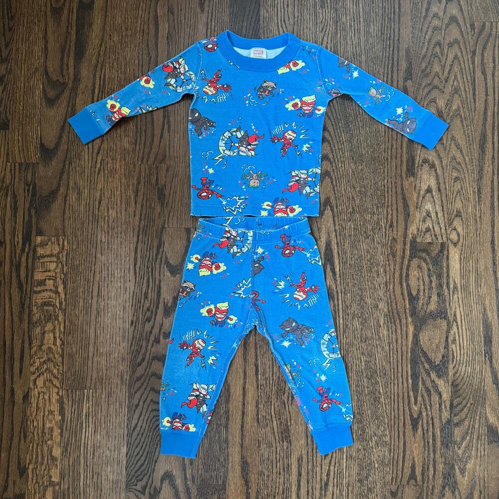 Hanna Andersson Marvel Character Avengers Kids Long John Pajamas | 2T